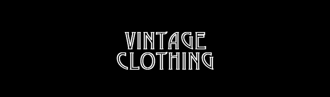 Vintage Clothing